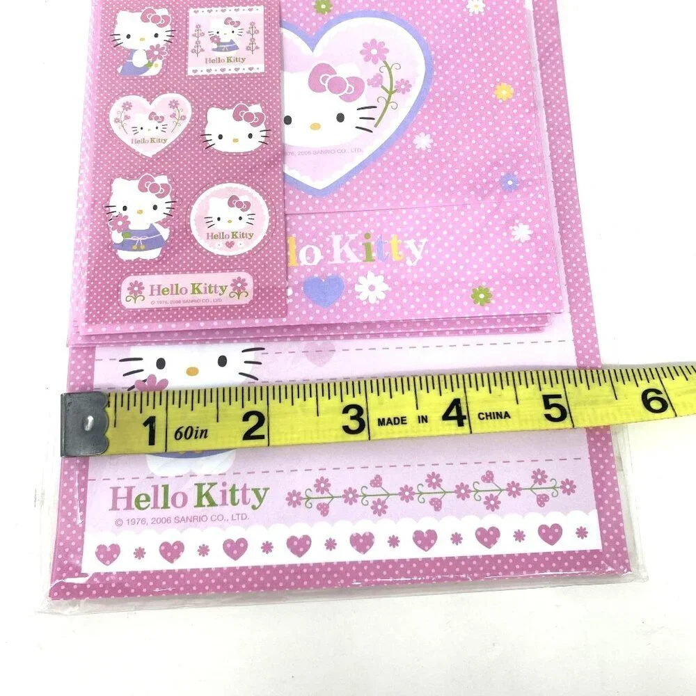 Hello Kitty Letter Writing Set Paper Envelopes Stickers Pink School Learning